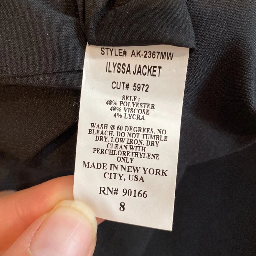 Womyn Womens Black Jacket Size 8